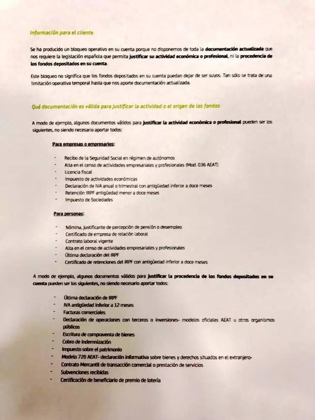 西班牙Bankia銀行或凍結(jié)企業(yè)賬戶，在西華企應(yīng)做好相關(guān)措施